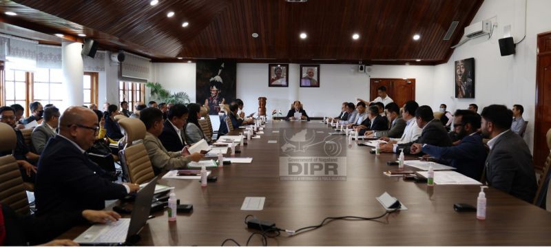 Nagaland Chief Minister Neiphiu Rio convened a monsoon preparedness meeting on May 4 with all the departments which was held at the CM residential complex, Kohima. (Photo Courtesy: DIPR)